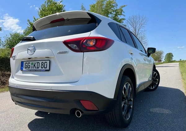 Mazda CX-5 cena 53999 przebieg: 155000, rok produkcji 2015 z Biała małe 742